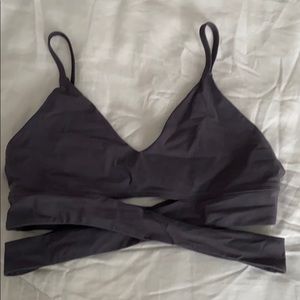 Lululemon faux wrap sports bra